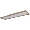 LED-DECKENLEUCHTE 36 W    120/30/8,5 cm  - Weiss/Opal, Natur, Holzwerkstoff/Kunststoff (120/30/8,5cm) - Globo
