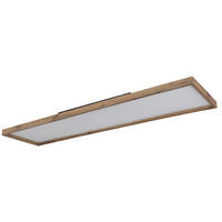 STROPNA LED-SVETILKA   //2700/4500/6500 K/230 V/ - bela/opal, Natur, kovina/umetna masa (120/30/8,5cm) - Globo
