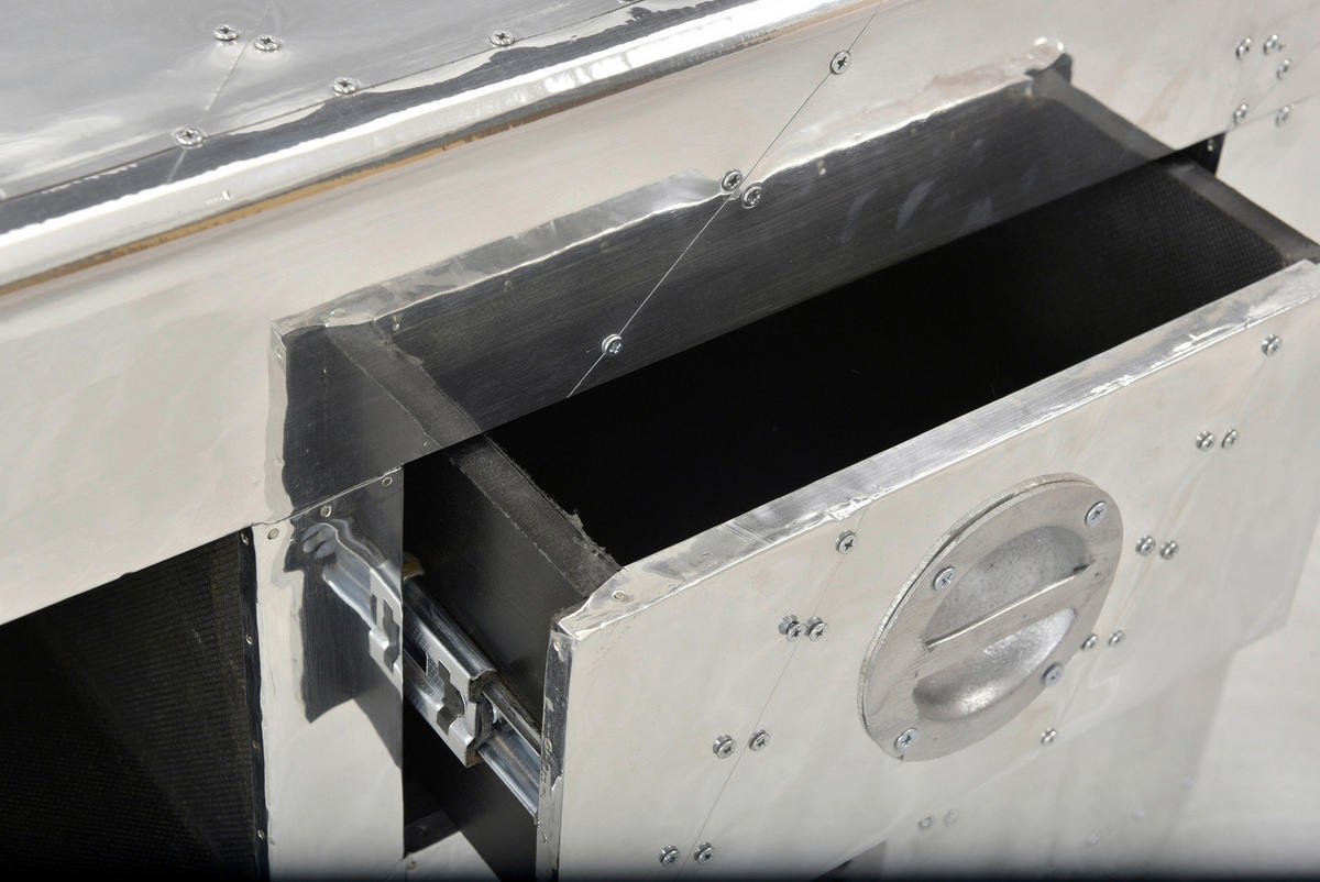 LOWBOARD  100/50/45 cm 2 Schublade(n)  - Silberfarben, Design, Holz/Holzwerkstoff (100/50/45cm) - MID.YOU