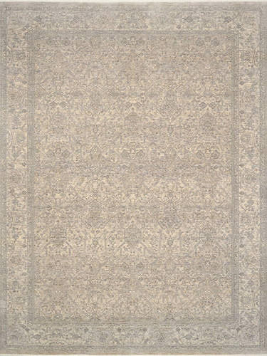 Dieter Knoll Webteppich Provence Natur, Hellgrau 80x150 cm