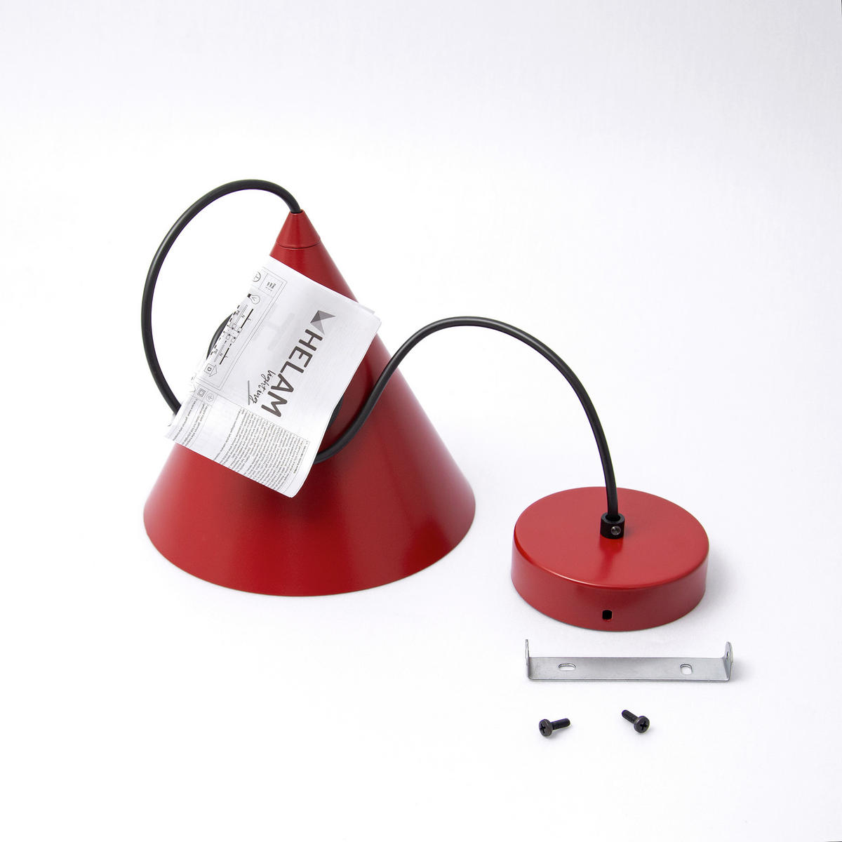 HÄNGELEUCHTE ETNA 18/18/98 cm   - Weinrot, Design, Metall (18/18/98cm)