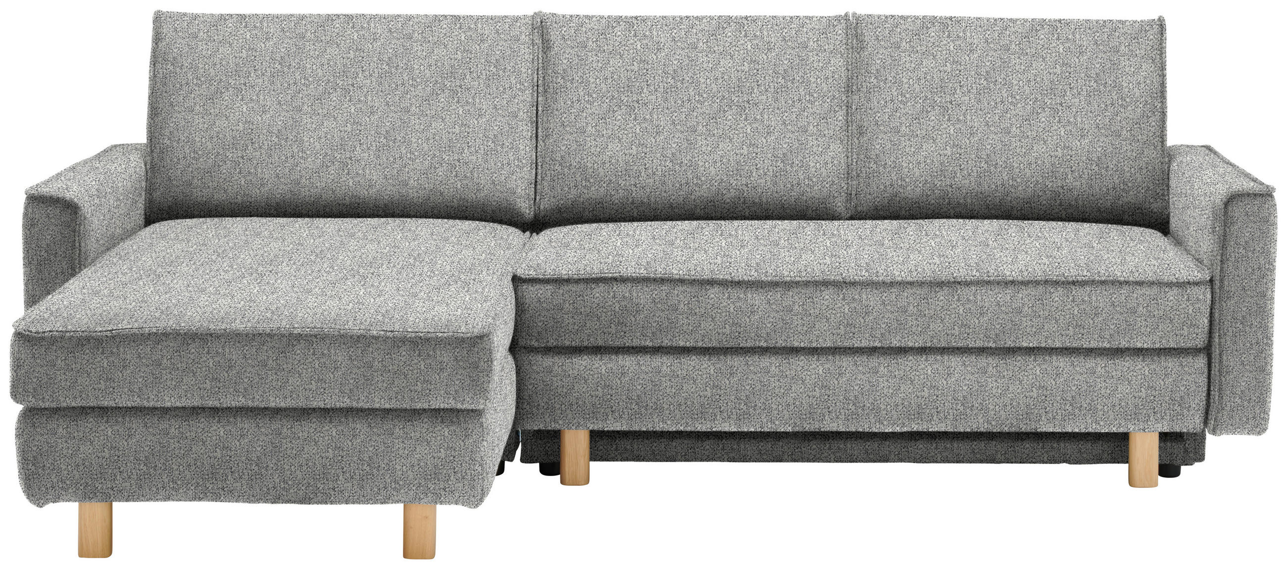 ECKSOFA  in Mikrovelours Naturfarben  170/237 cm  - Eichefarben/Naturfarben, KONVENTIONELL, Holz/Textil (170/237cm) - Sedda