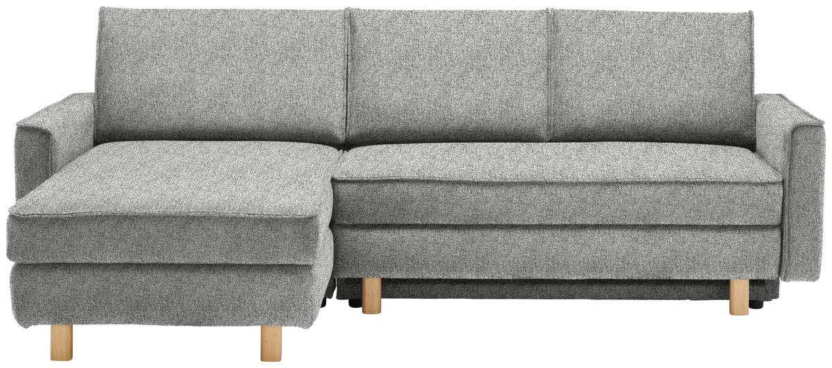 ECKSOFA  in Mikrovelours Naturfarben  170/237 cm  - Eichefarben/Naturfarben, KONVENTIONELL, Holz/Textil (170/237cm) - Sedda