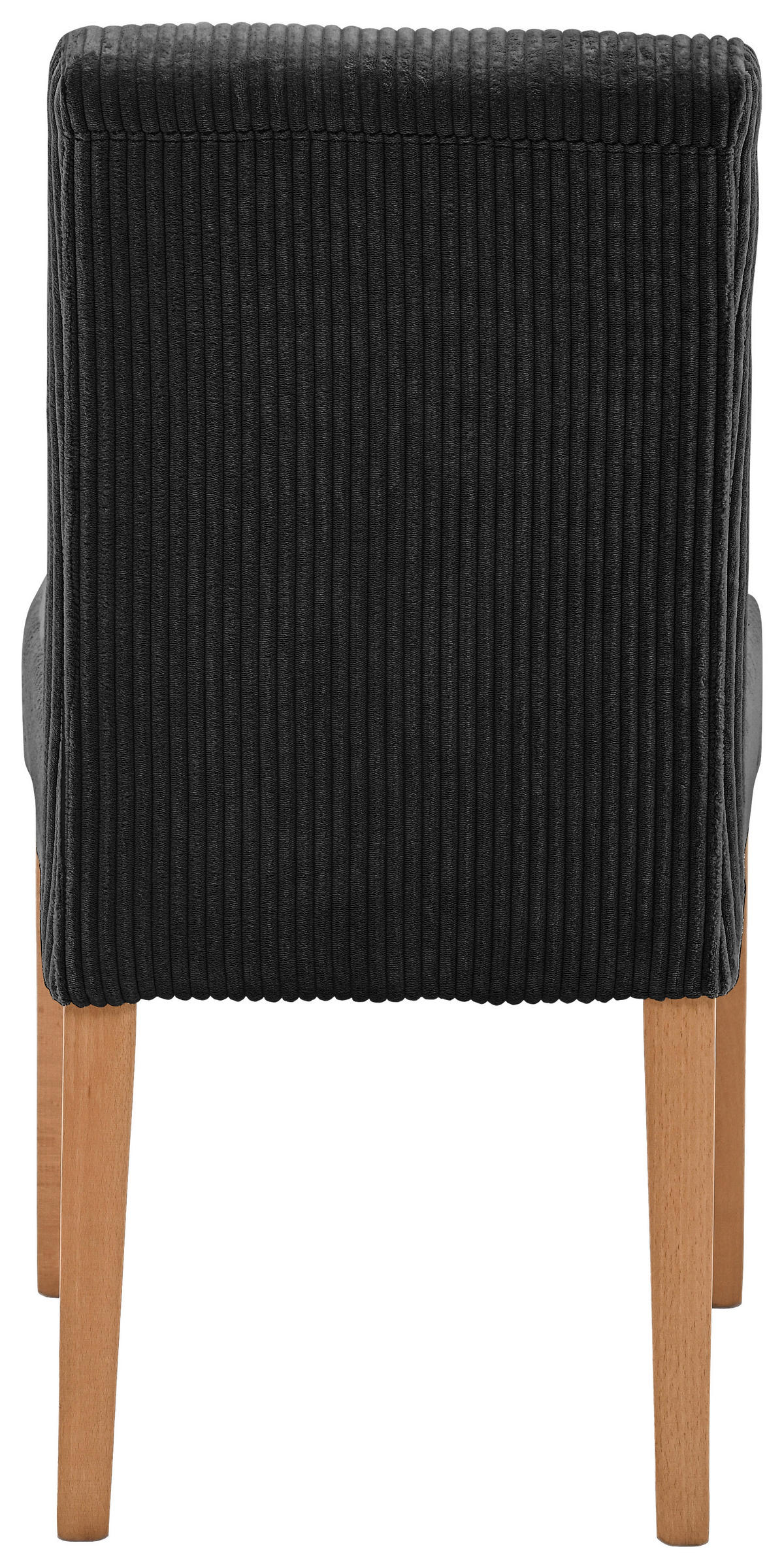 STUHL in Holz, Textil Schwarz, Buchefarben  - Buchefarben/Schwarz, KONVENTIONELL, Holz/Textil (47,5/91,5/63cm) - home24