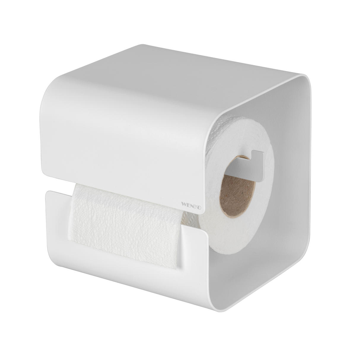 TOILETTENPAPIERHALTER - Weiß, MODERN, Metall (14/14,5/13,7cm) - Mömax