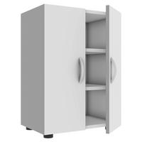 SCHUHSCHRANK  in 49/74/30 cm  - Alufarben/Weiß, MODERN, Holzwerkstoff/Kunststoff (49/74/30cm) - MID.YOU