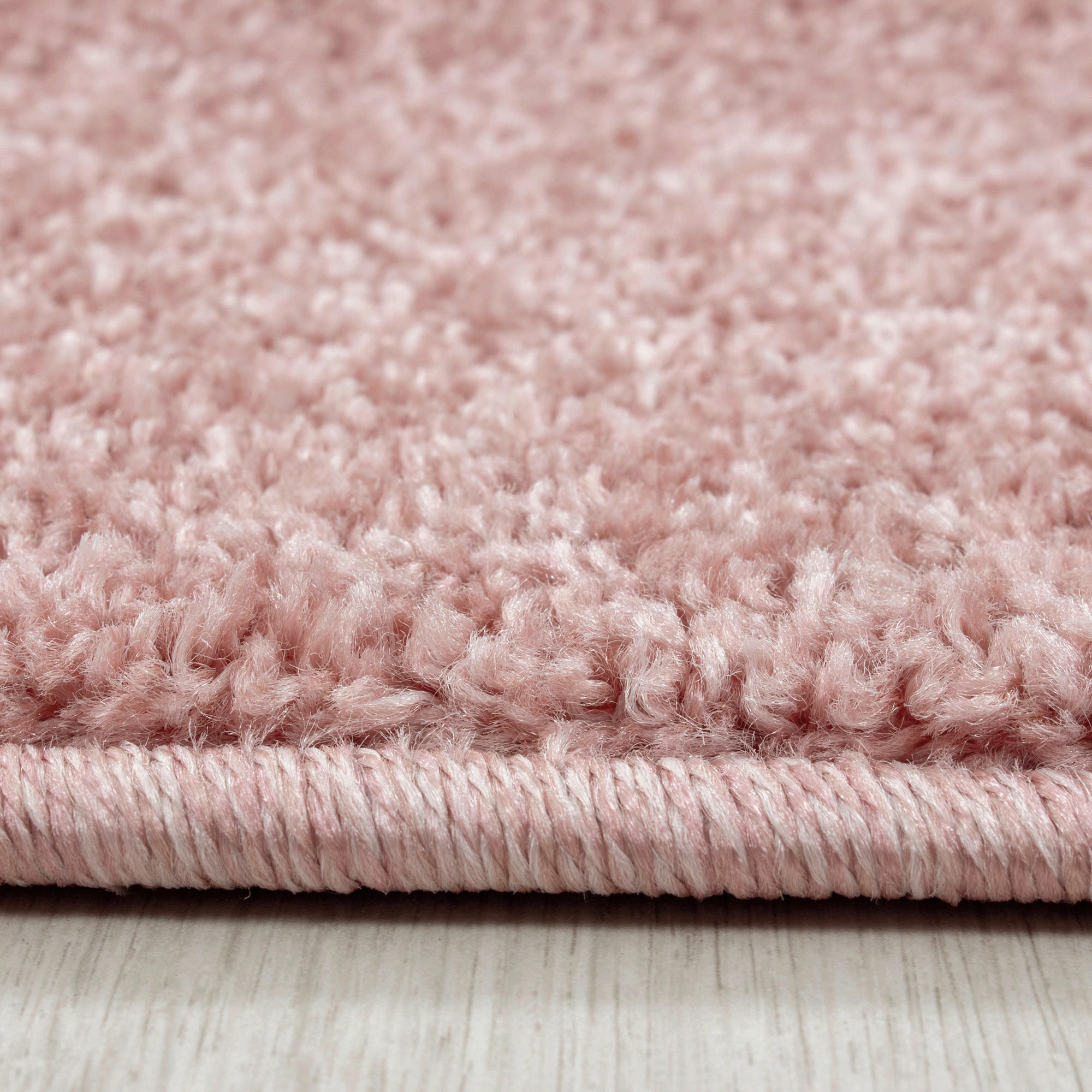 Thumbnail - Novel Hochflorteppich Ata 7000 Rose, Rosa, Textil, Uni, rechteckig, 160x230 cm, Oeko-Tex® Standard 100, für Fußbodenheiz...