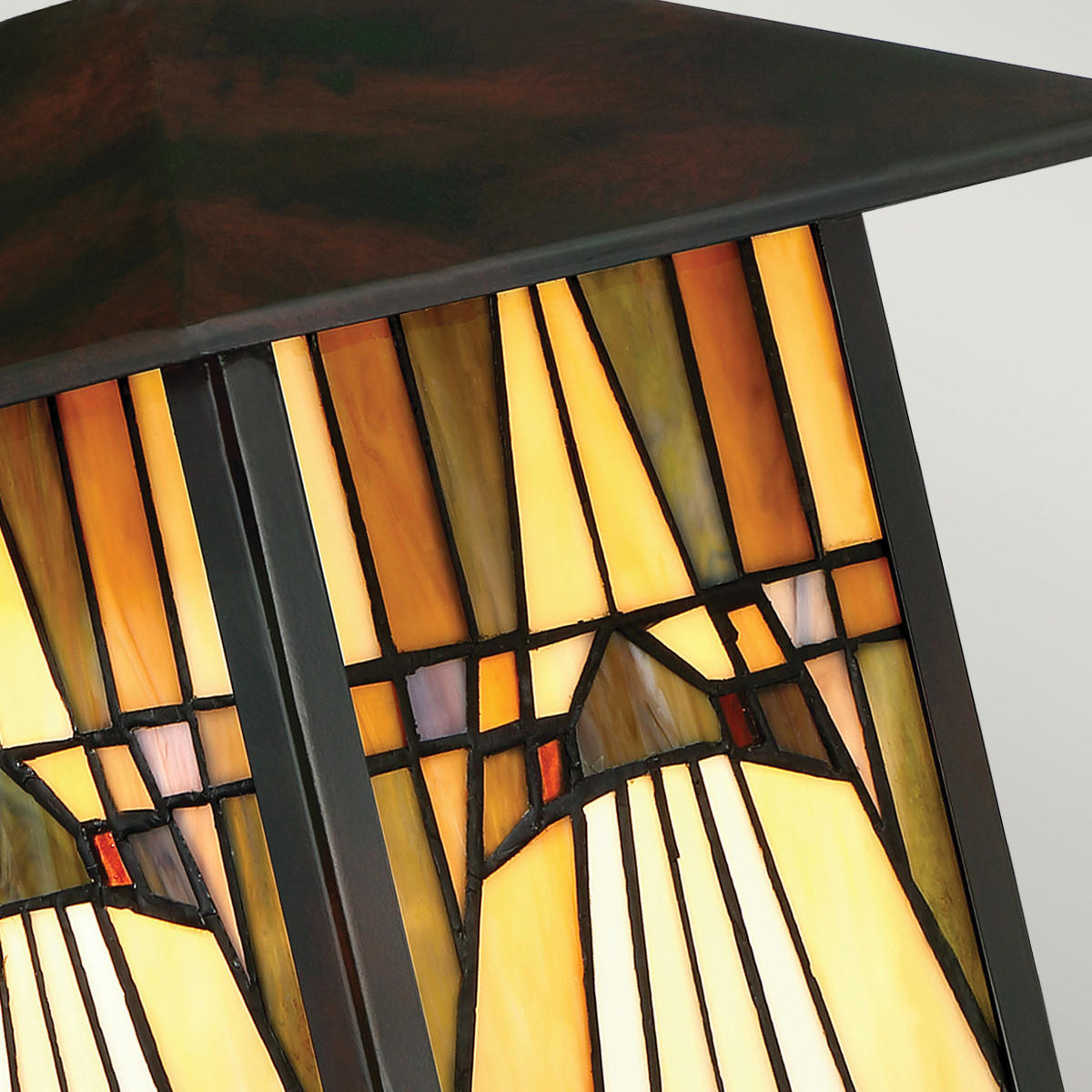 AUSSENWANDLEUCHTE - Bronzefarben, Konventionell, Glas/Metall (21.5/31.4/26.1cm) - Elstead Lighting