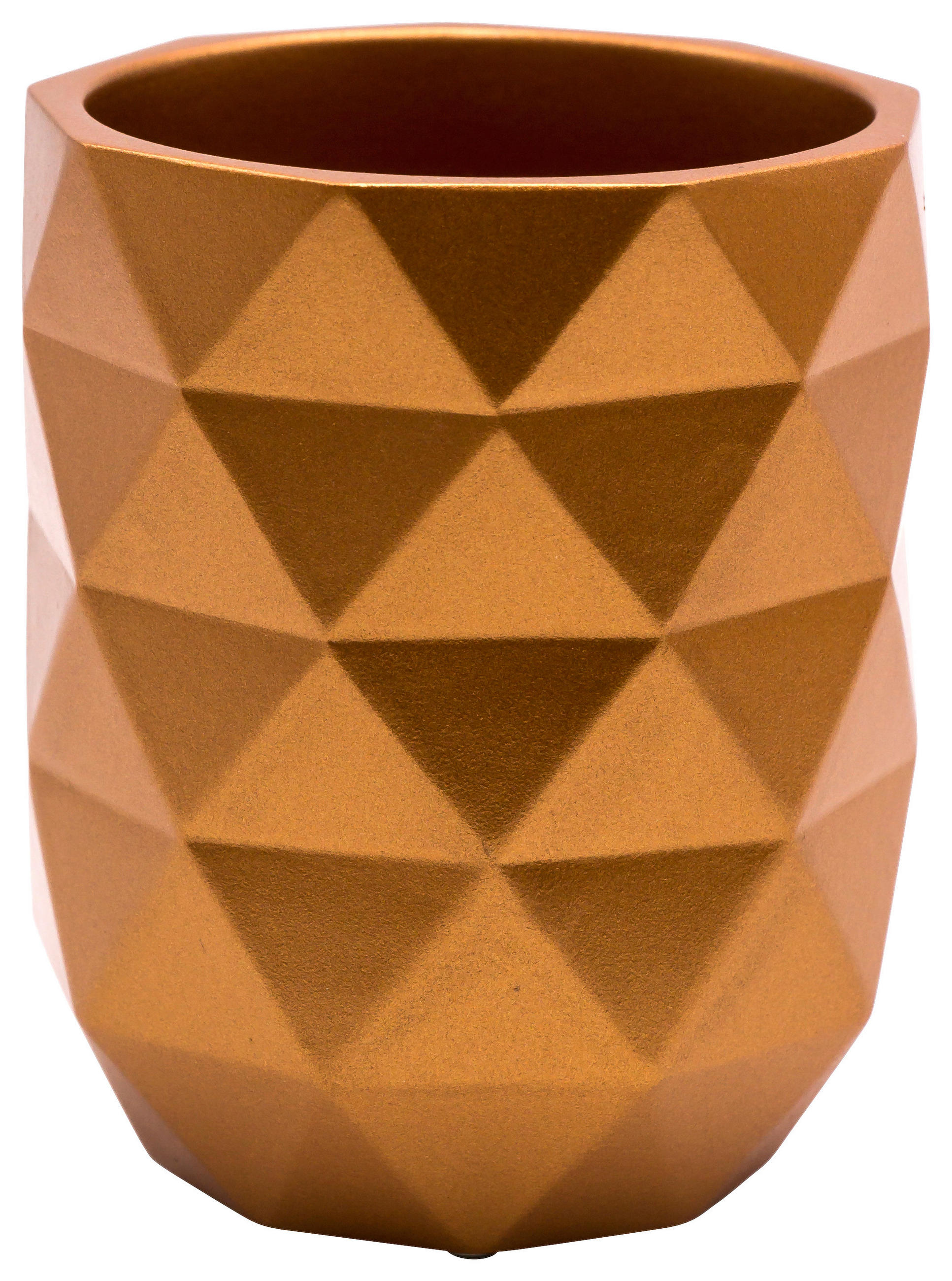 ZAHNPUTZBECHER Kunststoff  - Kupferfarben, Basics, Kunststoff (7,5/9,5/7,5cm) - Sadena