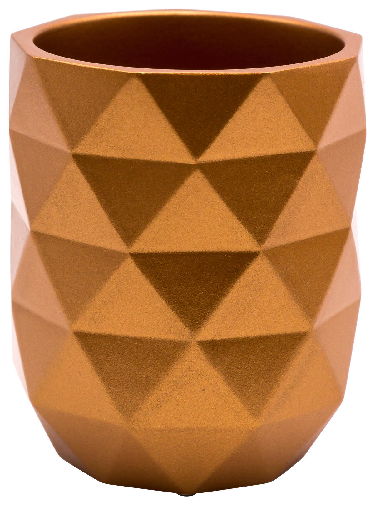 ZAHNPUTZBECHER Kunststoff  - Kupferfarben, Basics, Kunststoff (7,5/9,5/7,5cm) - Sadena