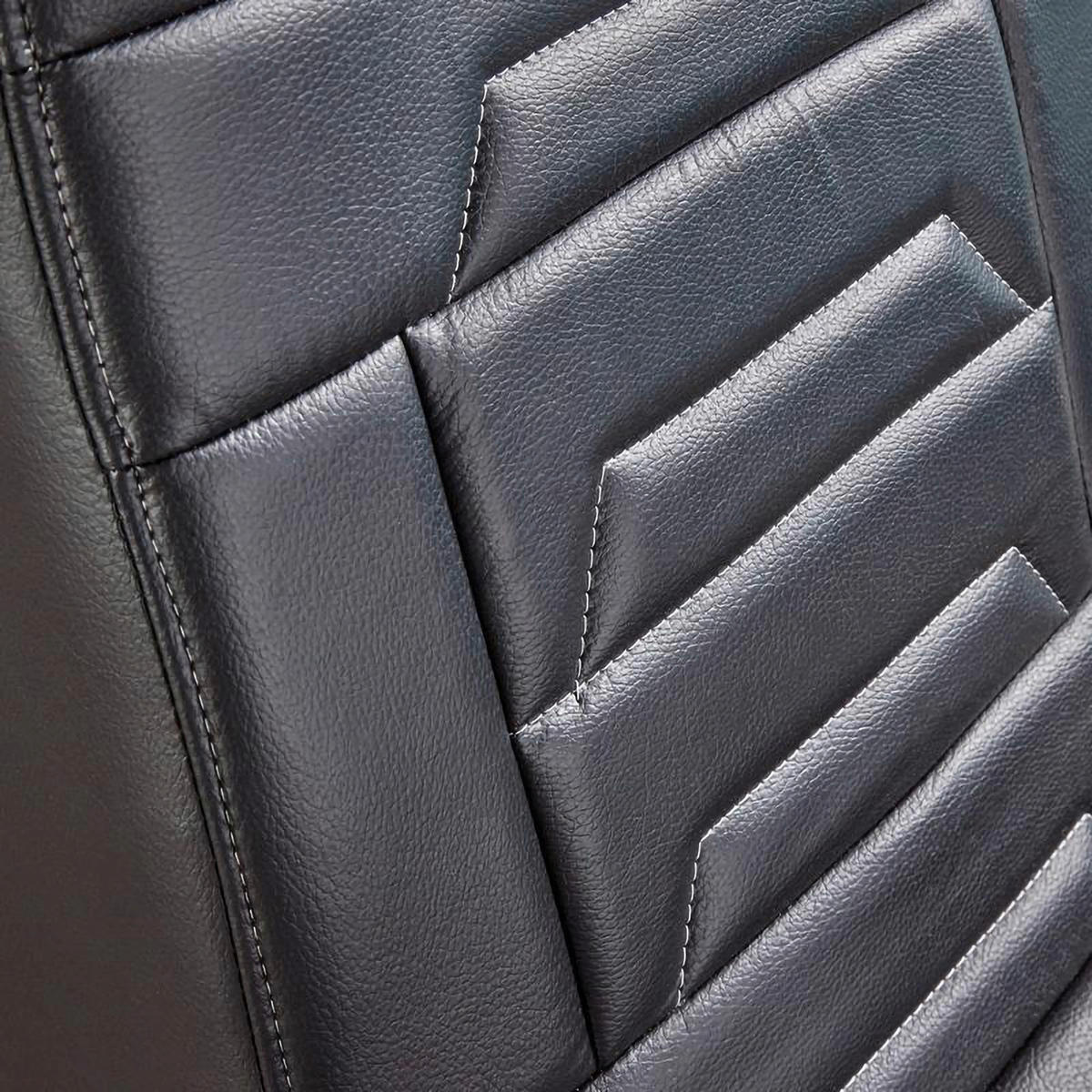 HERNÍ KŘESLO, vzhled kůže, černá - černá, Moderní, textil (62/87/90cm) - X Rocker