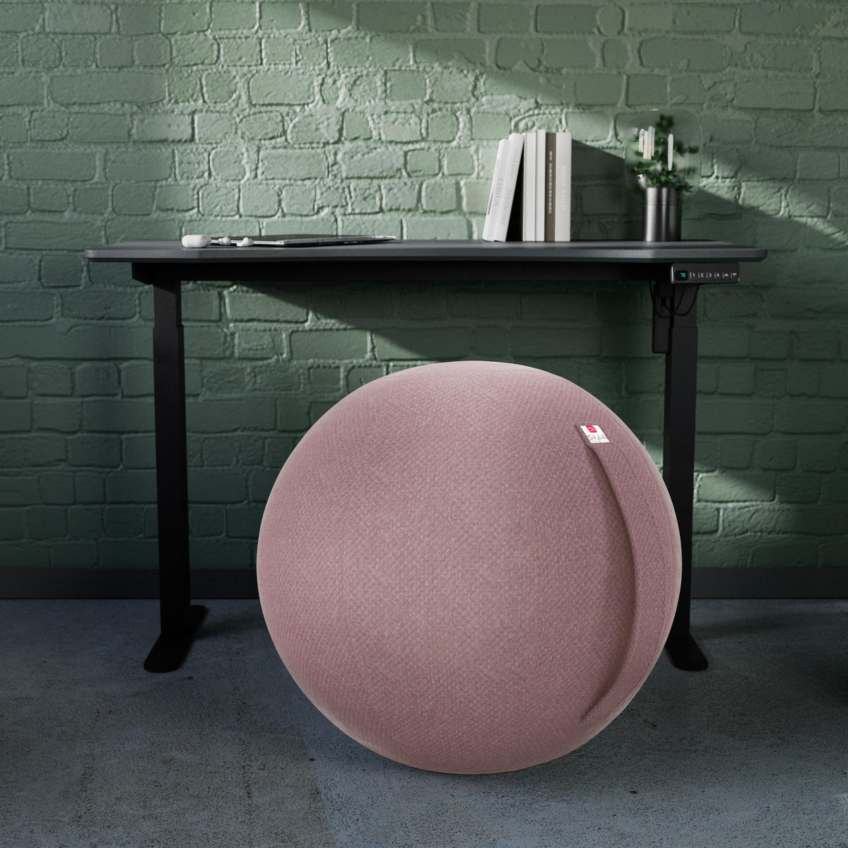 SITZBALL Plüsch  - Altrosa, Design, Textil (60/60/60cm) - Stylife