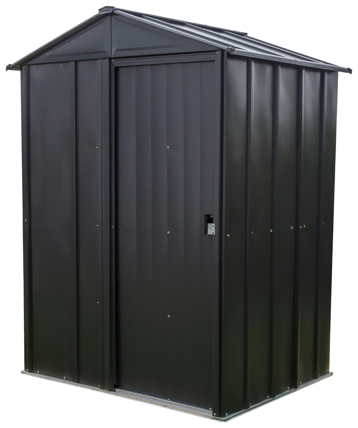 GERÄTEHAUS 151/198/122 cm  - Grau, Basics, Metall (151/198/122cm) - Ambia Garden