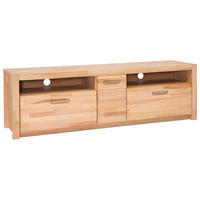 TV-ELEMENT  185/58/50 cm  - Buchefarben/Alufarben, Design, Holz/Metall (185/58/50cm) - MID.YOU