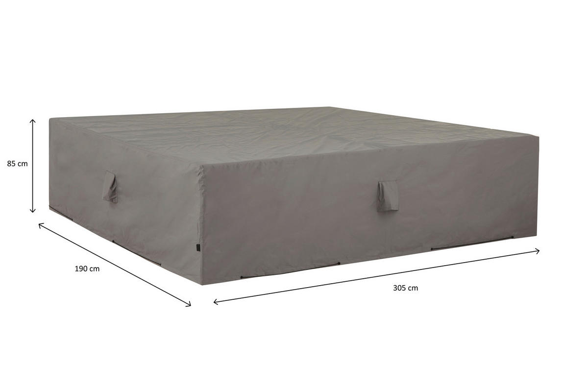 SCHUTZHÜLLE  - Grau, Basics, Kunststoff (305/190/85cm)