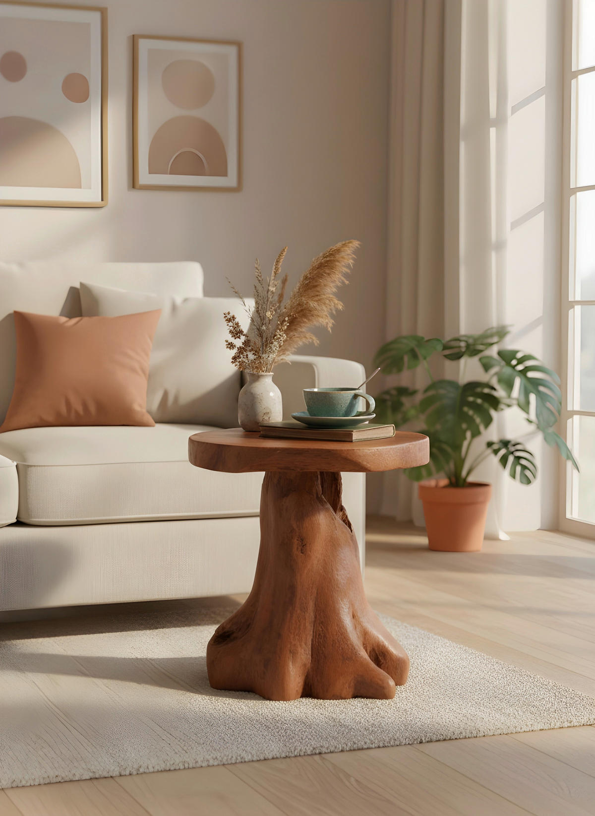 MIZICA, barva tikovine  - barva tikovine, Trend, les (40/40/45cm) - Landscape