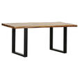 TISCHPLATTE      - Naturfarben, Design, Holz (180/90/5cm) - Landscape