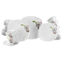 KOMBISERVICE Square Orchidee 30-teilig  - Multicolor, Trend, Keramik - Creatable