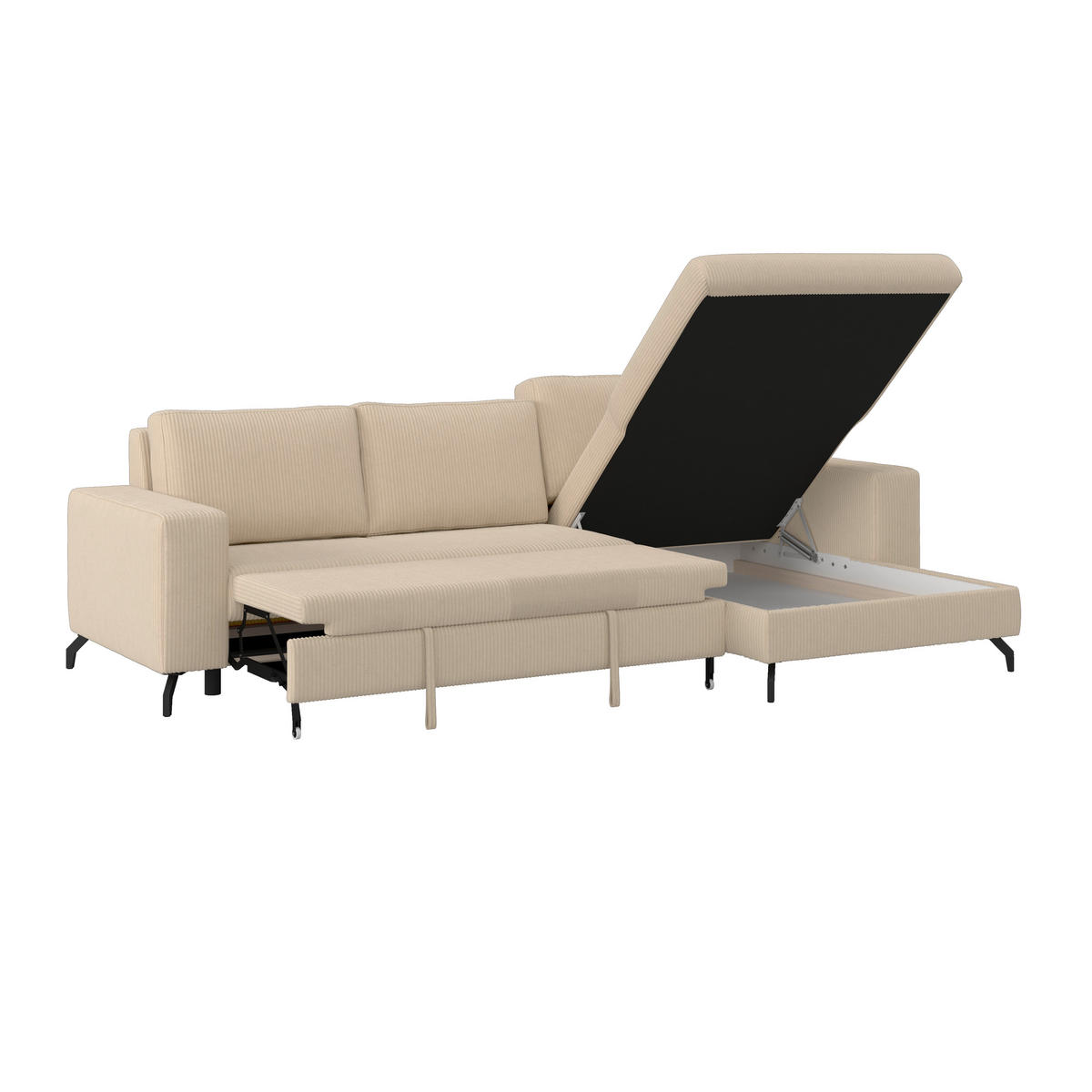 ECKSOFA Creme  - Creme, Trend, Textil (290/178cm) - P & B