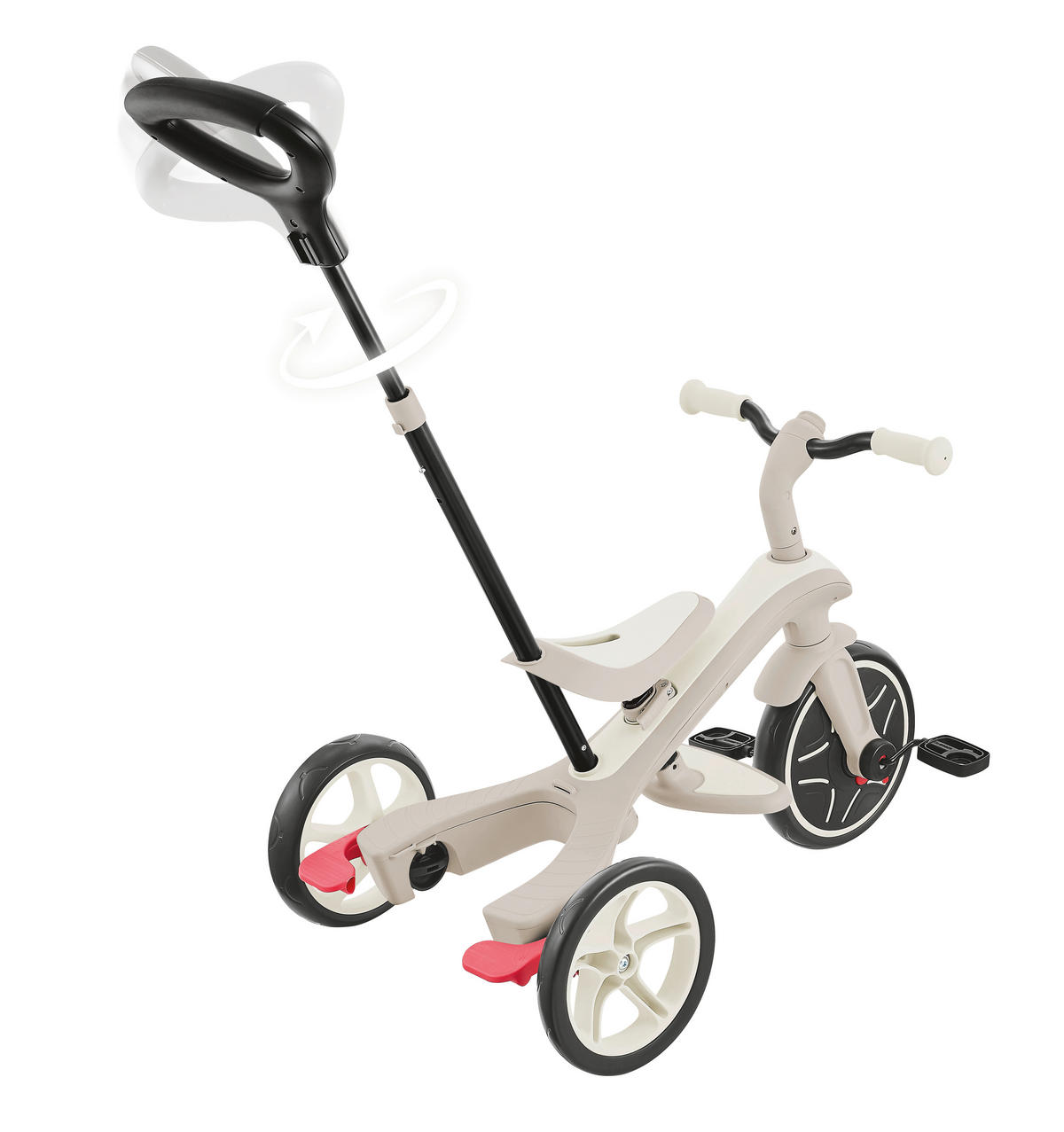 DREIRAD EXPLORER TRIKE 4in1 ECO  - Perlmutt, Basics, Kunststoff (95/47/97.5cm) - GLOBBER