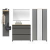 GARDEROBE 4-teilig  in 270/193/37 cm  - Eichefarben/Anthrazit, Design, Holz/Holzwerkstoff (270/193/37cm) - Dieter Knoll