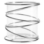 WINDLICHT - Klar/Silberfarben, Basics, Glas/Metall (10/10cm) - Ambia Home