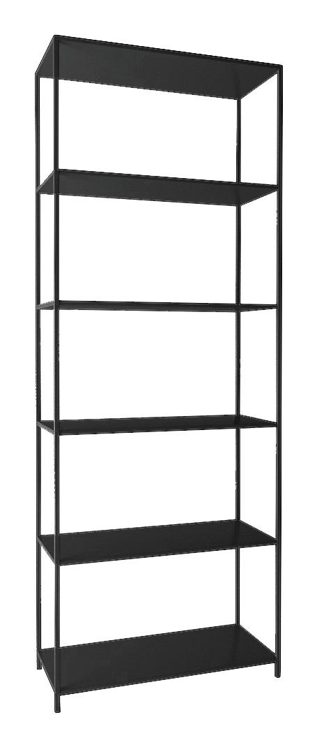 REGAL 69,5/185/30 cm Schwarz - Schwarz, Trend, Metall (69,5/185/30cm) - MID.YOU