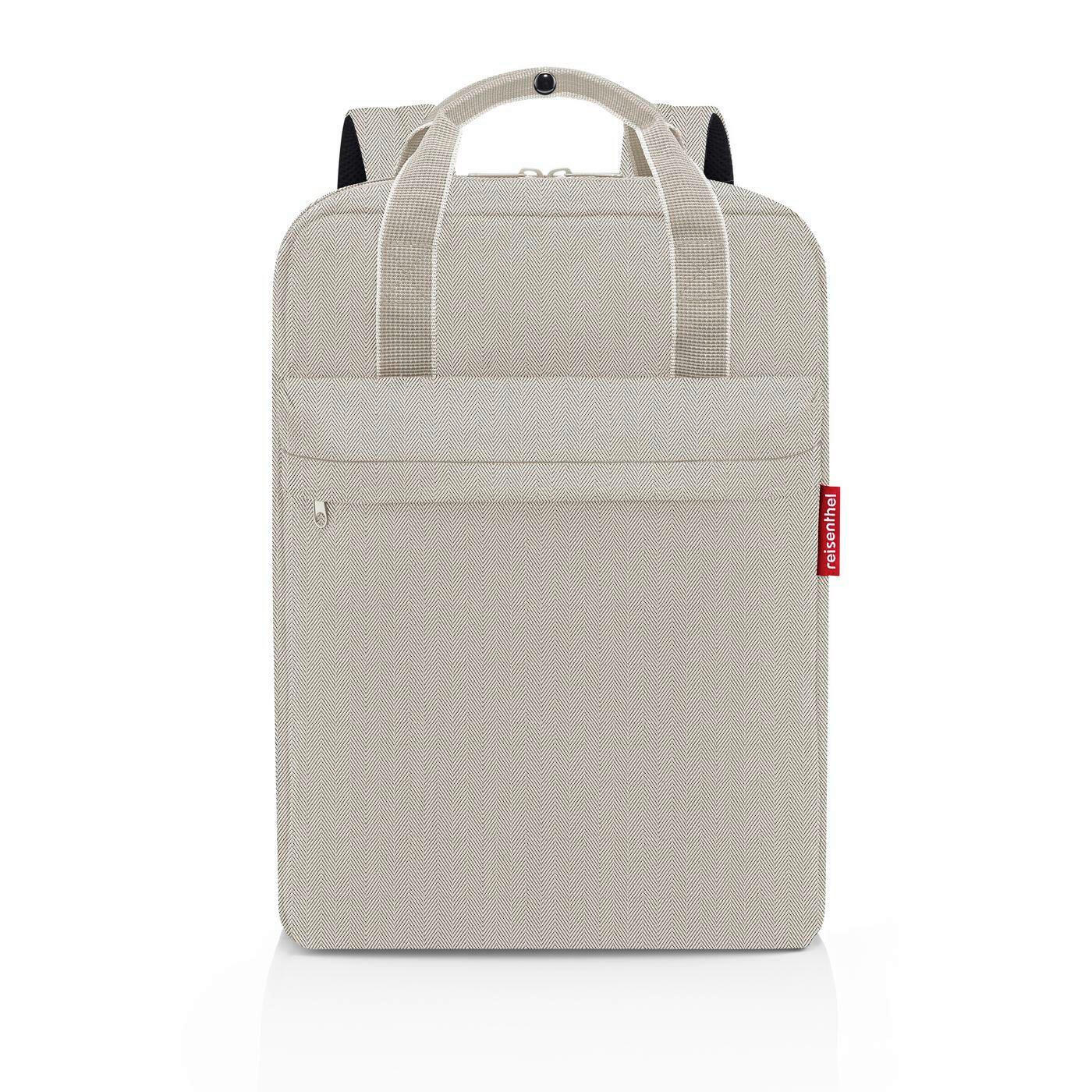 Reisenthel Rucksack Allday backpack M herringbone sand Beige 30x39x13 cm