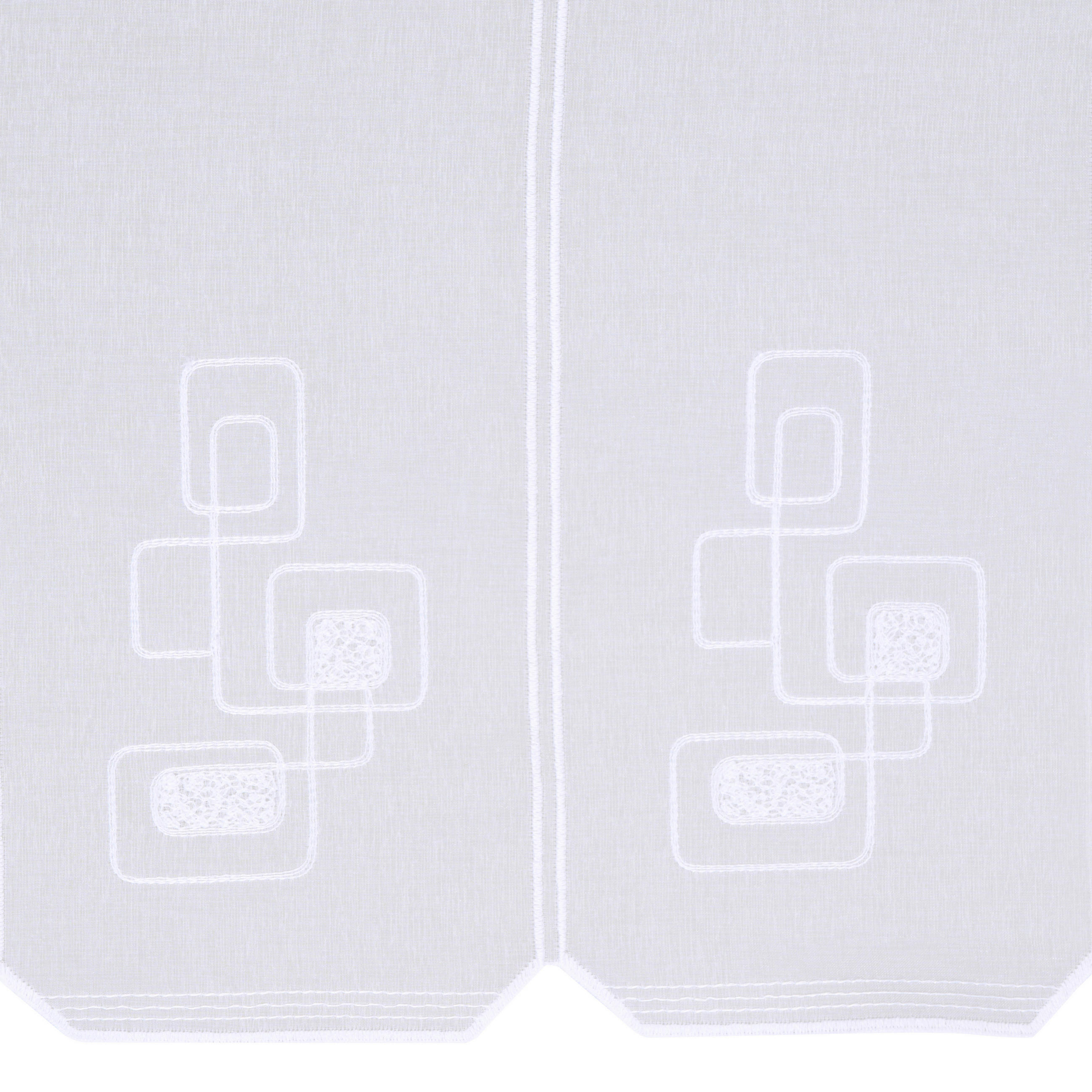 KURZGARDINE 45 cm   - Weiß, KONVENTIONELL, Textil (45cm) - Esposa
