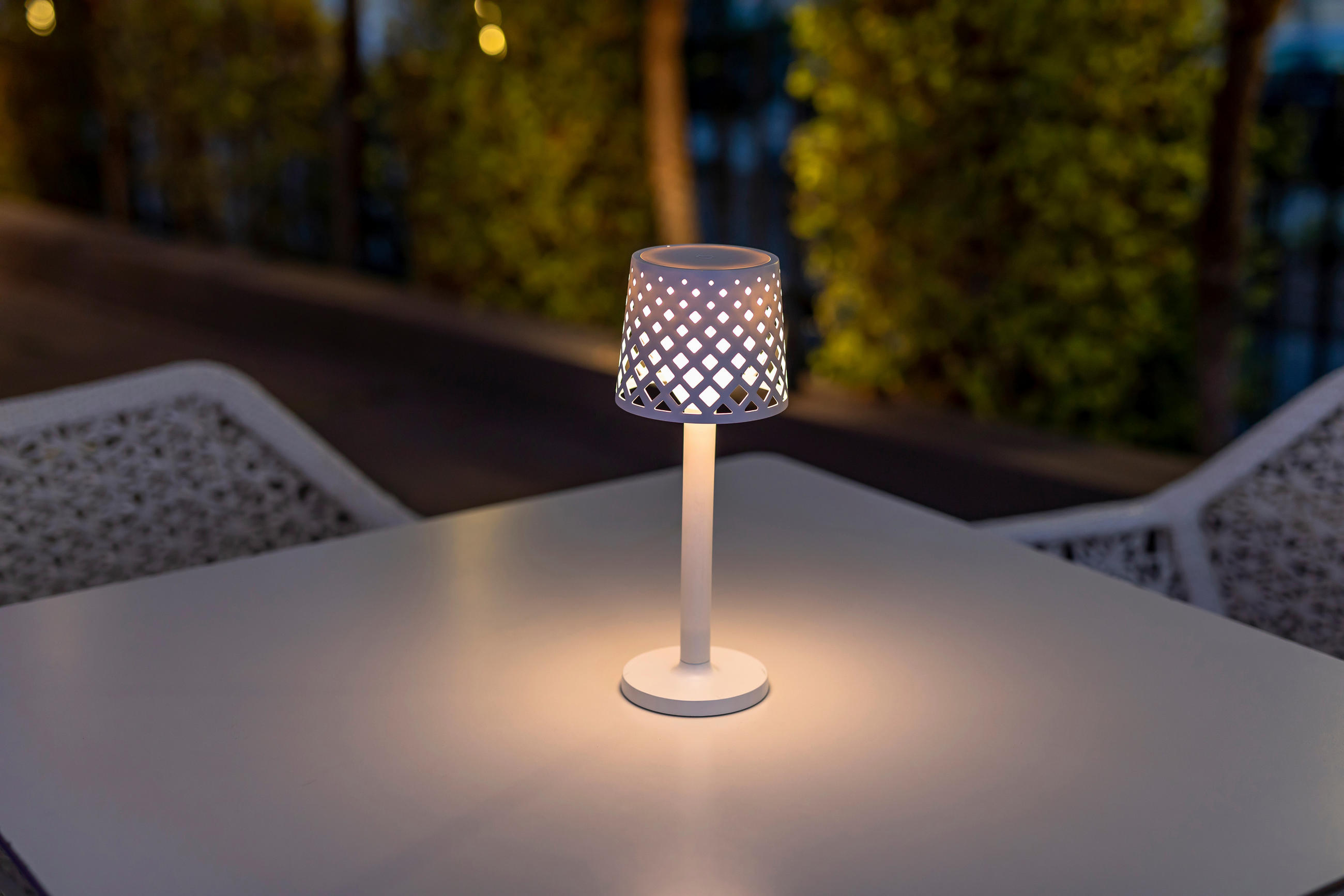 LED-AUßENLEUCHTE Gretita 11.7/31/11.7 cm   - Weiß, Basics, Kunststoff (11.7/31/11.7cm) - New Garden
