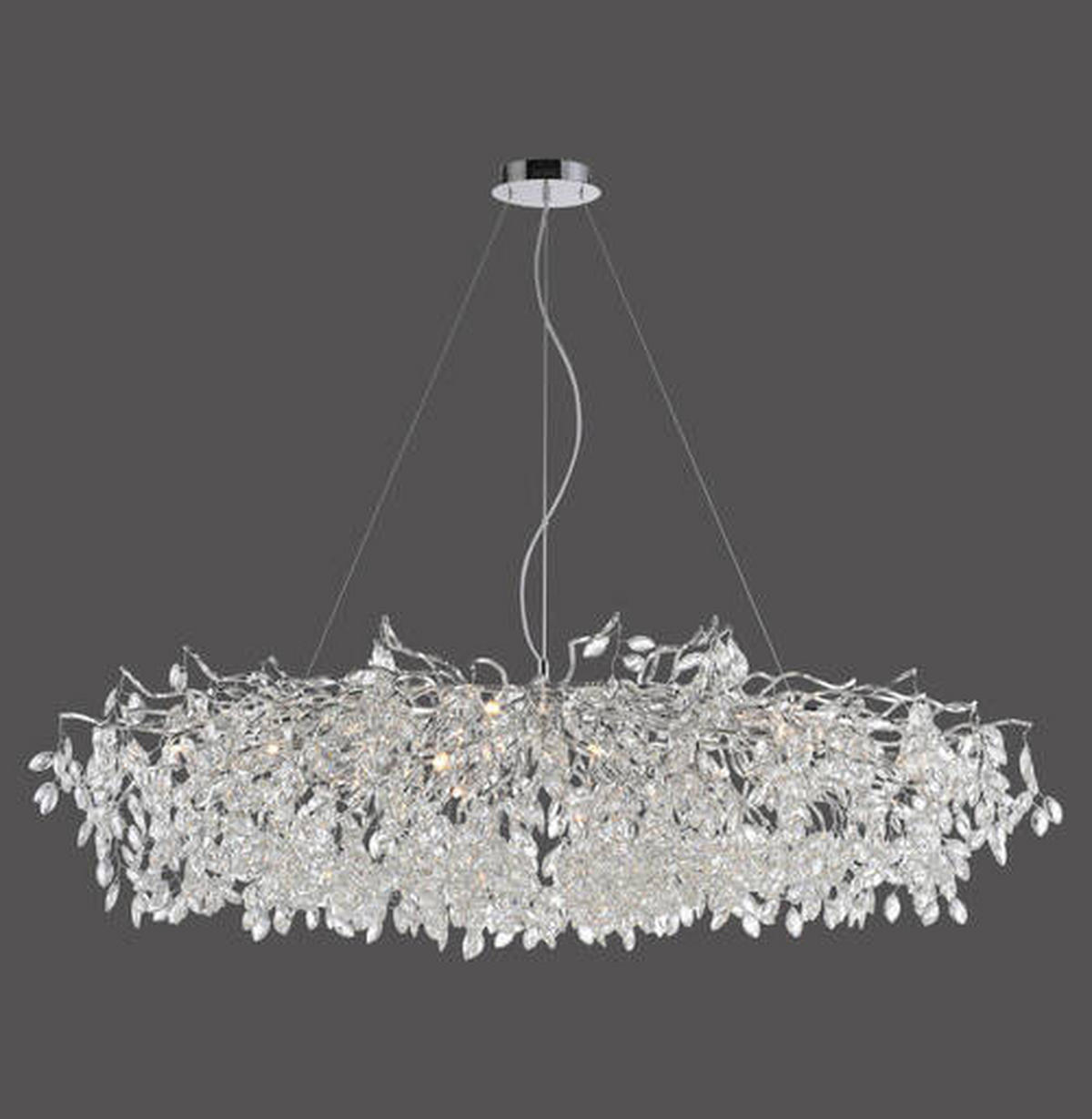 CANDELABRU - culoare crom, Design, plastic/metal (150/70/250cm)