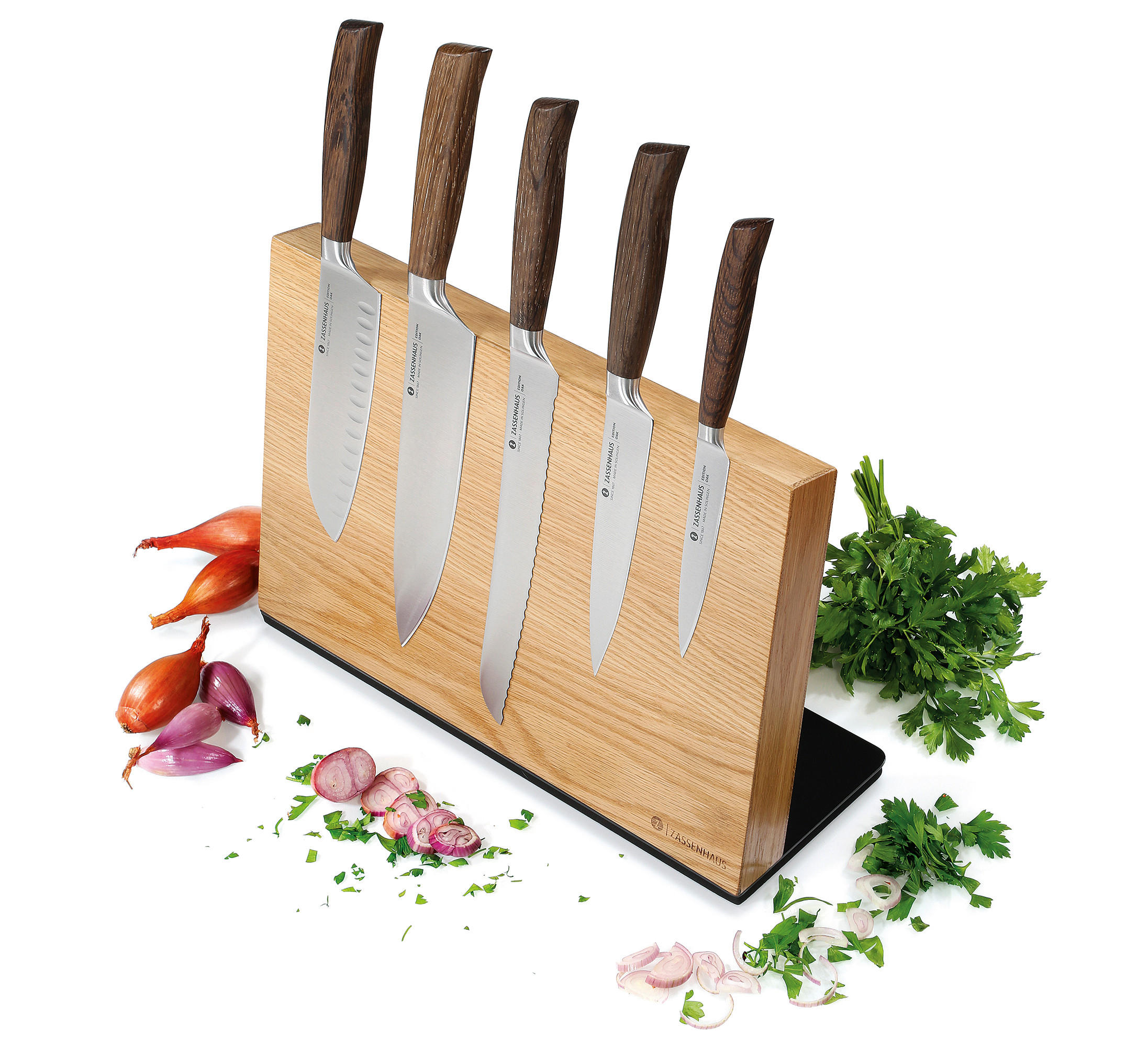 MESSERBLOCK  - Eichefarben, Basics, Holz (36/12,5/23cm) - Zassenhaus