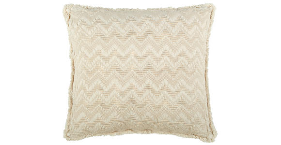 ZIERKISSEN 45/45 cm - Creme, Trend, Textil (45/45cm) - Novel