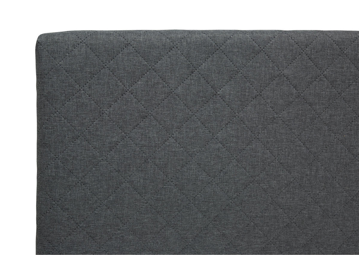 BOX KREVET 180/200 cm     siva  - siva, Konvencionalno, tekstil/drvo (180/200cm) - Boxxx