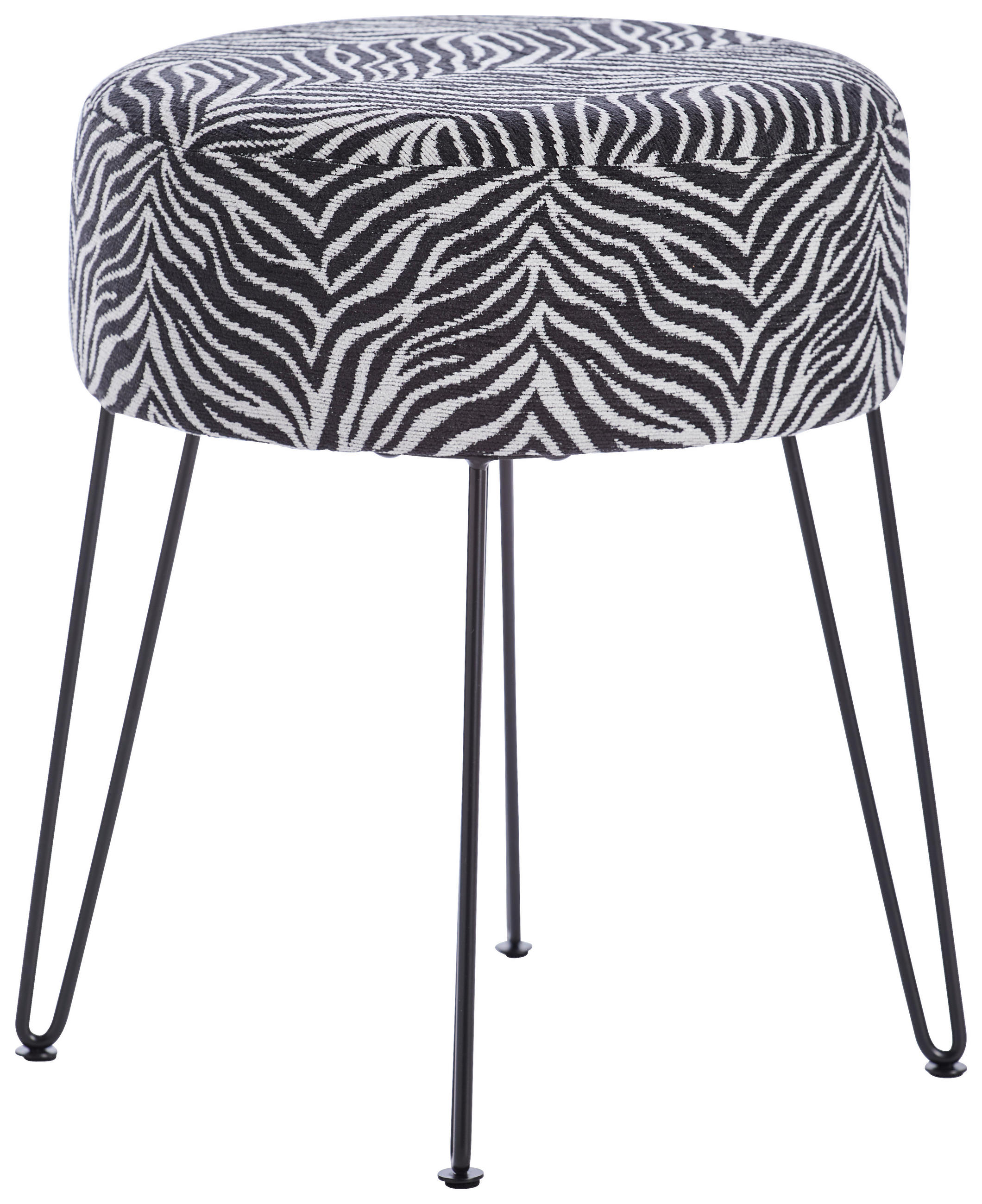 PALL i metall, textil svart, vit  - vit/svart, Klassisk, metall/textil (43/45/43cm) - Xora