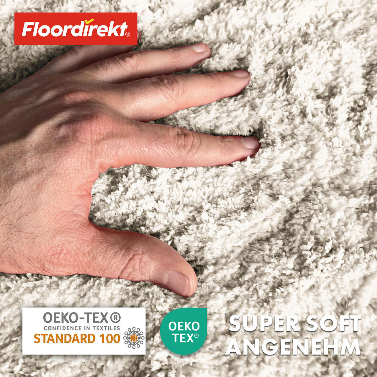 BADEMATTE SKY Elfenbein 95 cm  - Elfenbein, Basics, Kunststoff/Textil (95cm) - Floordirekt