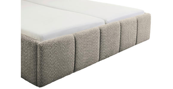 POLSTERBETT 180/200 cm in Grau - Schwarz/Grau, Design, Holz/Textil (180/200cm) - Xora