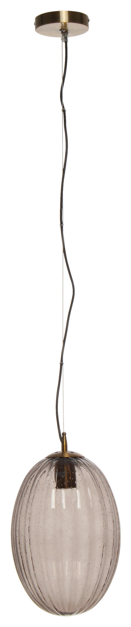 HÄNGELEUCHTE 23/23/36 cm   - Grau, Basics, Glas/Metall (23/23/36cm) - Kayoom