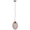ZÁVĚSNÉ SVÍTIDLO, 23/23/36 cm  - šedá, Basics, kov/sklo (23/23/36cm) - MID.YOU