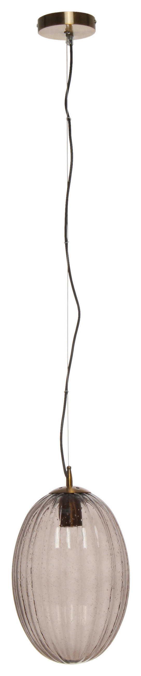 ZÁVĚSNÉ SVÍTIDLO, 23/23/36 cm  - šedá, Basics, kov/sklo (23/23/36cm) - MID.YOU