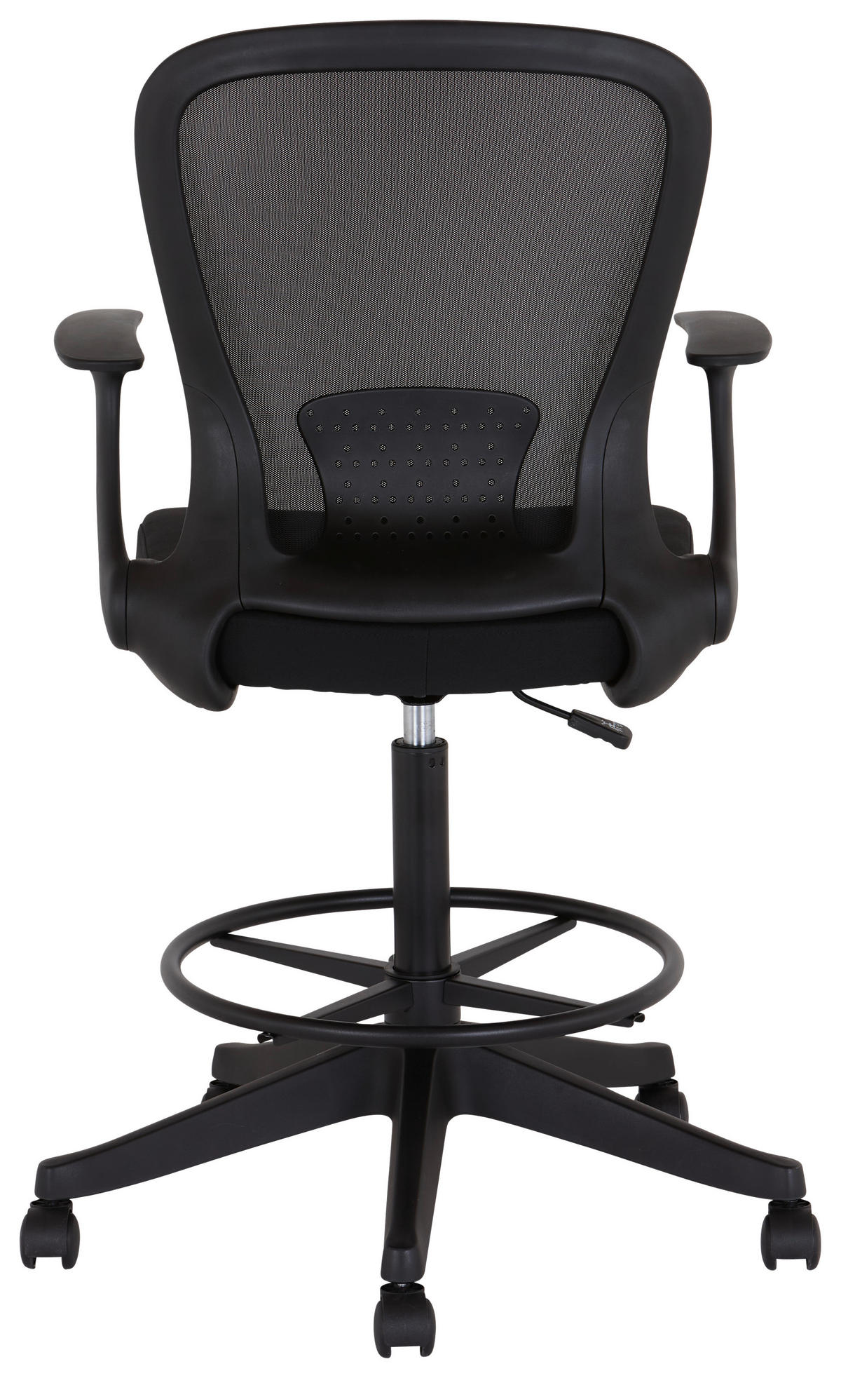 VRTLJIVI STOL kovina, umetna masa, tekstil črna  - črna, Moderno, kovina/umetna masa (63/105,5-123/53cm) - MID.YOU