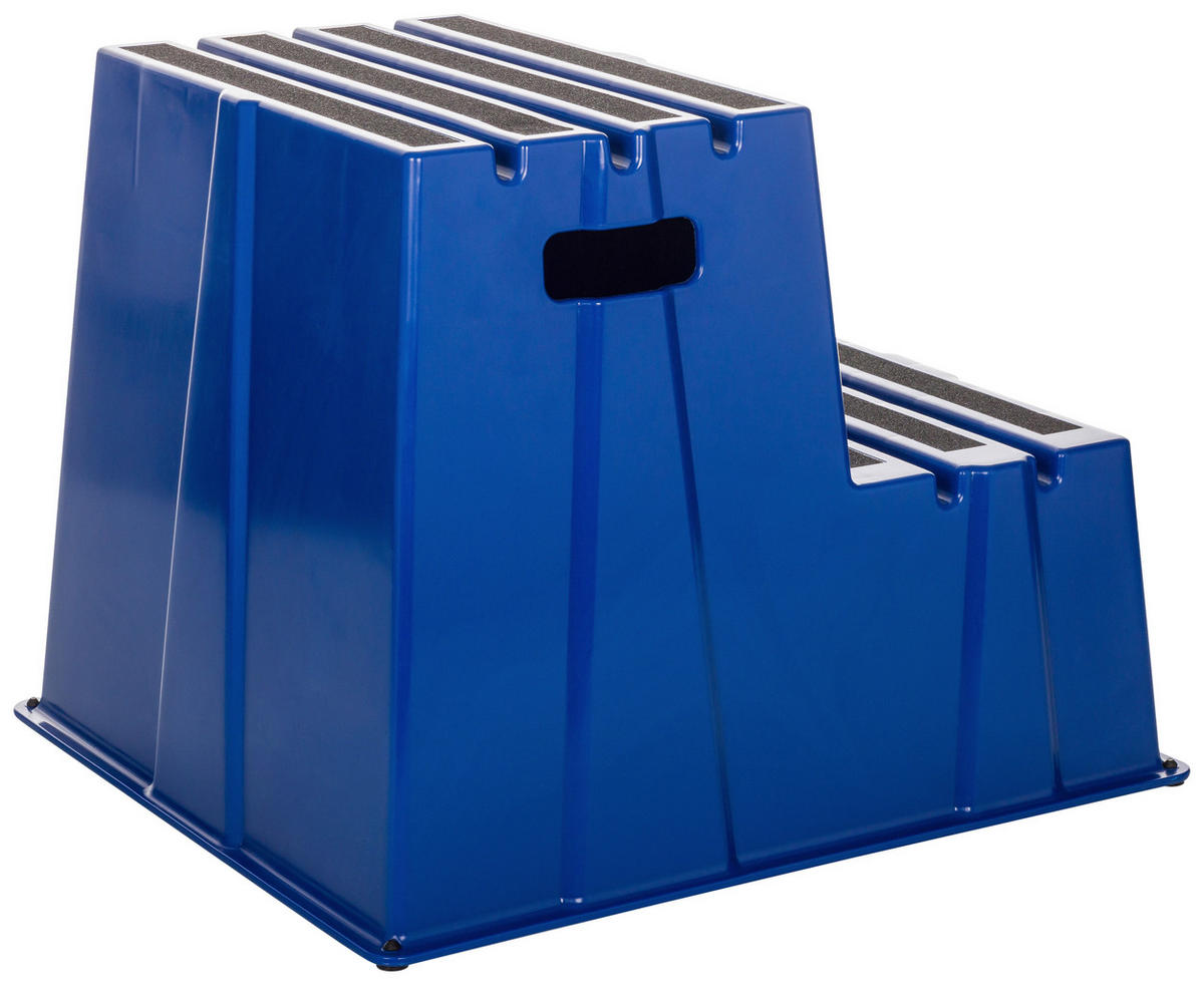 TRITTHOCKER Blau  - Blau, Basics, Kunststoff (57/51/65cm) - MID.YOU