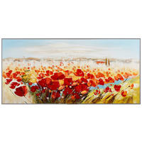 ÖLGEMÄLDE Blumen 150/70 cm  - Multicolor, LIFESTYLE, Holz/Textil (150/70cm) - Monee