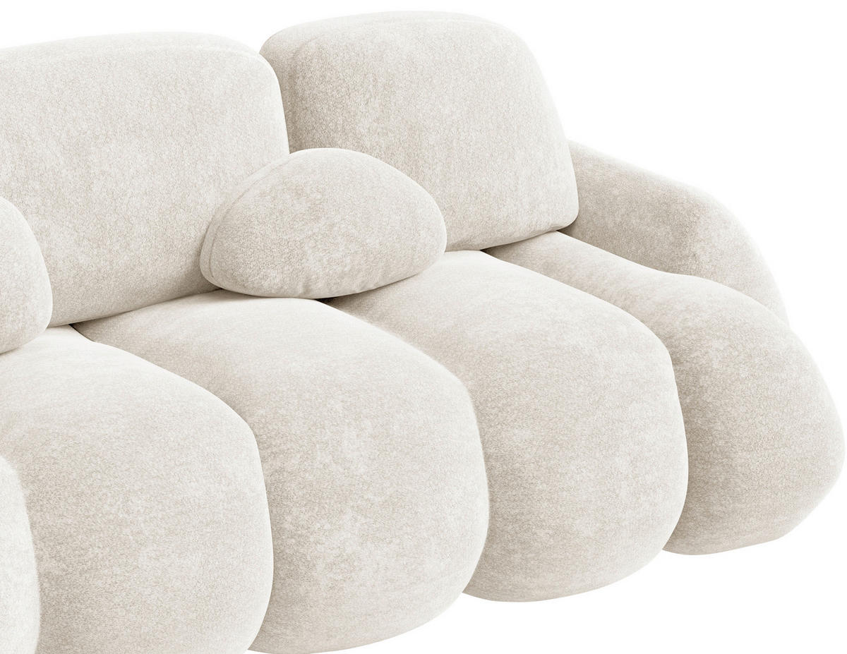 SCHLAFSOFA Creme  - Beige/Creme, Design, Kunststoff/Textil (270/103/113cm) - MID.YOU