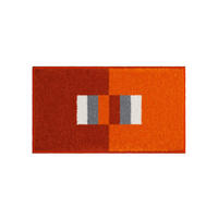 KÚPEĽŇOVÁ PREDLOŽKA, 65/115 cm - oranžová, Basics, textil/plast (65/115cm) - Grund