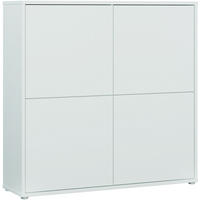 HIGHBOARD  124,5/121,5/34,9 cm  - Hellgrau/Grau, MODERN, Holzwerkstoff/Kunststoff (124,5/121,5/34,9cm) - Carryhome