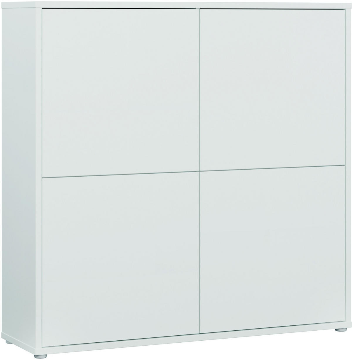 HIGHBOARD  124,5/121,5/34,9 cm  - Hellgrau/Grau, MODERN, Holzwerkstoff/Kunststoff (124,5/121,5/34,9cm) - Carryhome