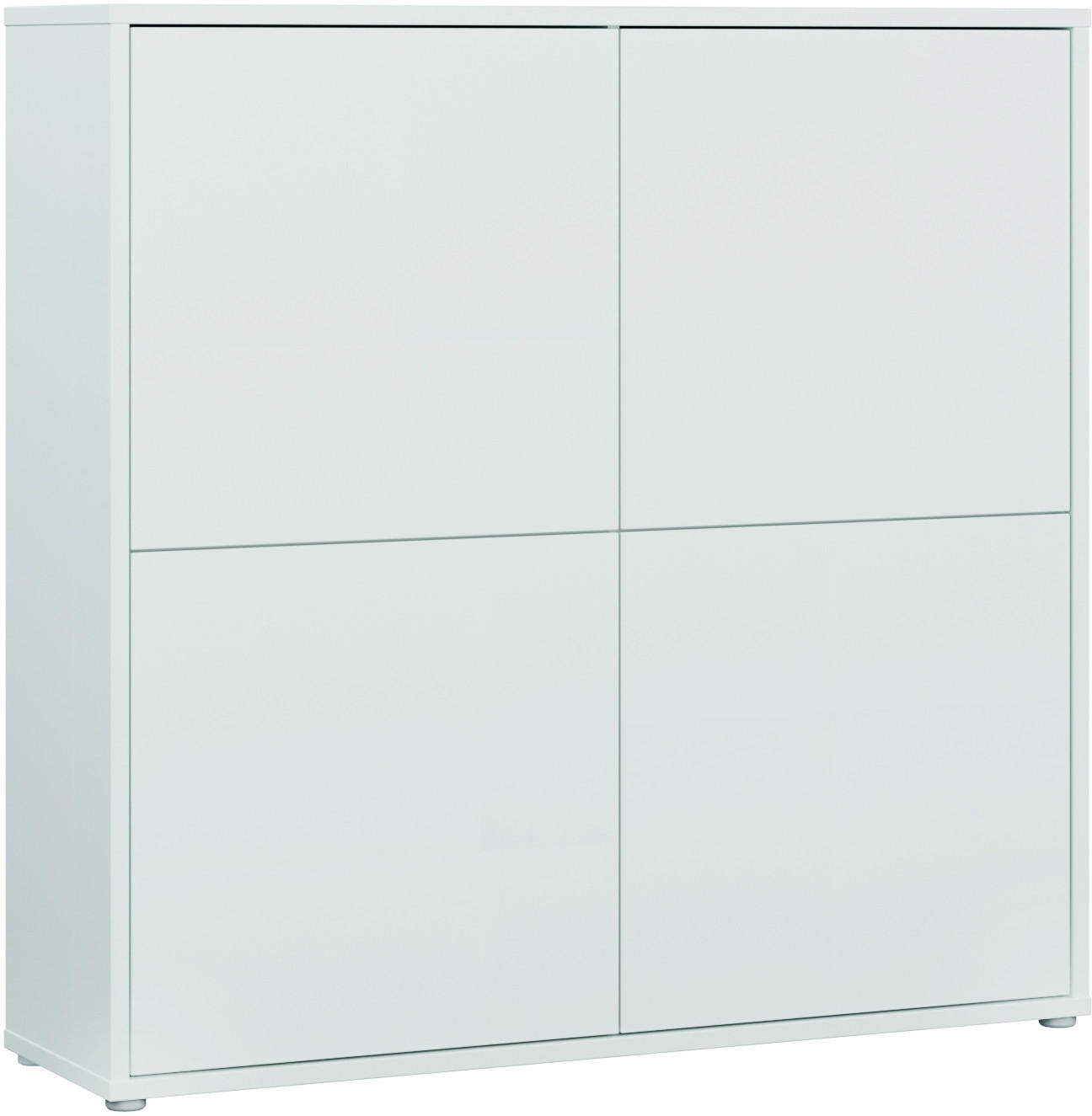 Carryhome VYSOKÁ KOMODA, světle šedá, 124,5/121,5/34,9 cm