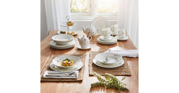 KAFFEESERVICE Wildflower 18-teilig - Multicolor, LIFESTYLE, Keramik - Novel