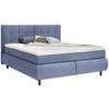 BOXSPRINGBETT 180/200 cm  in Blau  - Blau/Schwarz, KONVENTIONELL, Holz/Textil (180/200cm) - Ti'me